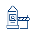 Icon Zollabfertigung – Symbol für Unterstützung bei der Erledigung von Zollformalitäten