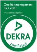 DEKRA-Siegel ISO 9001:2015 – der bekannteste Qualitätsnachweis für Qualitätsmanagement