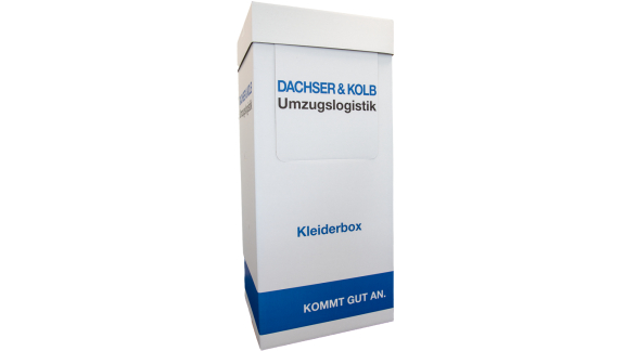 Kleiderbox von DACHSER & KOLB für einen faltfreien Umzug