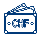 Icon: Symbol für Währung in Schweizer Franken (CHF)